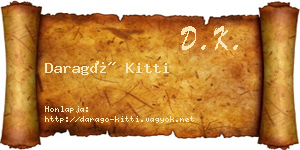Daragó Kitti névjegykártya
