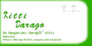kitti darago business card